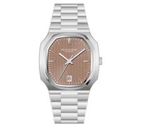 TACTO Specht&Sohne - Reloj mecánico automático NH35 clásico de 38 mm para hombre, acero inoxidable, cristal de zafiro impermeable, marrón, Clásico