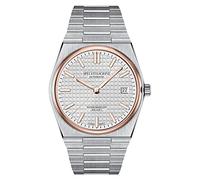 TACTO Specht&Sohne - Relojes mecánicos para hombre de 37 mm, acero inoxidable NH35 Movt, cristal de zafiro, resistente al agua hasta 50 m, oro rosa, pulsera