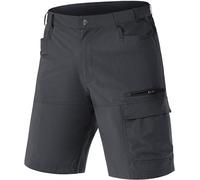 TACVASEN Pantalones Cortos de Trabajo para Hombres Pantalones Cortos Cargo Informales con Bolsillos Pantalones Cortos para Deportes al Aire Libre Gris Oscuro,32