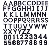 TAcVEL 72 Pieces Iron on Letters and Numbers Patches Embroidered Sew