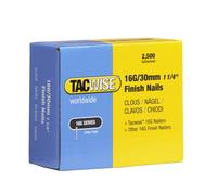 Tacwise 0293 Clavos de Acabado Galvanizados 16G/30 mm, Paquete de 2500