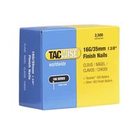 Tacwise 0295 Clavos de Acabado Galvanizados 16G / 35 mm, Paquete de 2500 | Sujeción fuerte para trabajos profesionales de clavado
