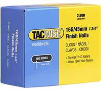 Tacwise 0297 Clavos de Acabado Galvanizados Tipo 16G / 45 mm, Paquete de 2500