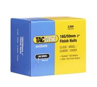 Tacwise 0298 Clavos de Acabado Galvanizados 16G/50 mm, Paquete de 2500 | para Molduras de Interiores, Paneles, Zócalos, Escaleras, Pisos y Marcos