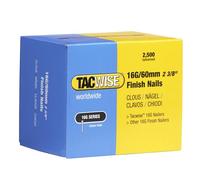 Tacwise 0300 Clavos de Acabado Galvanizados 16G/60 mm, Paquete de 2500 | Calibre 16G, para Trabajos Profesionales