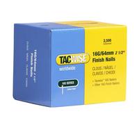 Tacwise 0301 Clavos de Acabado Galvanizados 16G/64 mm, Paquete de 2500 | Calibre 16G, para Trabajos Profesionales