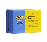 Tacwise 0308 Grapas Galvanizadas de Corona Estrecha Tipo 90/25 mm, Plateado, 25mm, Set de 5000 Piezas