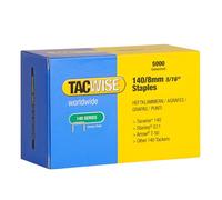 TACWISE 0341 Grapas galvanizadas de tipo 140/8 mm, 8 mm, Set de 5000 Piezas