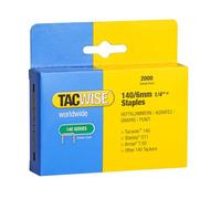 Tacwise 0345 Grapas Galvanizadas Profesionales 140/6mm, Paquete de 2000 | Alambre Plano, Punta de Cincel para Fácil Inserción y Fuerte Sujeción