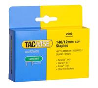 TACWISE 0348 Grapas Serie de 140 x 12 mm (Caja de 2000 Unidades), Metal, 12 mm, Set Piezas