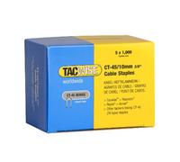 TACWISE 0352 Grapas Serie CT-45 x 10 mm (5 Cajas x 1000 Unidades, para Cables de 4.5 mm en diámetro), Metal, 10 mm, Set de 5000 Piezas