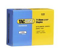 Tacwise 0368 Grapas Galvanizadas de tipo 71/8mm, Caja de 20,000 Clavos de Acero Inoxidable Inclinados 16G/38mm