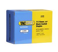 Tacwise Grapas de tapicería negras galvanizadas 0373, tipo 71/10 mm, negras, paquete de 20 000