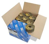 Tacwise 0425 Clavos en Bobina Plana Sin Acabado Tipo 2,5/60 mm, Punta Diamante, Vástago Anillado, Inclinados 16°, Bobinados con Alambre, Paquete de 9000