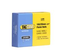 Tacwise 0665 Clavos de Acabado Galvanizados Tipo 16G / 20 mm, Paquete de 2500