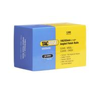 Tacwise 0773 Clavos Inclinados de Acabado Galvanizados Tipo 16G / 63 mm, Inclinados 20°, Paquete de 2500