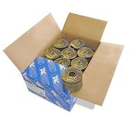 Tacwise 0965 Clavos en Bobina Plana Sin Acabado Tipo 2,8/83 mm, Punta Diamante, Vástago Anillado, Inclinados 16°, Bobinados con Alambre, Paquete de 4000