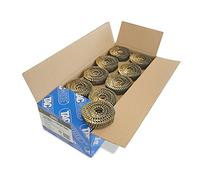 Tacwise 0993 Clavos en Bobina Plana Sin Acabado Tipo 2.1/30 mm, Punta Diamante, Vástago Anillado, Inclinados 16°, Bobinados con Alambre, Paquete de 14.400