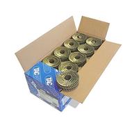 Tacwise 0995 Clavos en Bobina Plana Sin Acabado Tipo 2.1/40 mm, Punta Diamante, Vástago Anillado, Inclinados 16°, Bobinados con Alambre, Paquete de 14.400