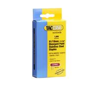 Tacwise 1069 Grapas en Acero Inoxidable Tipo 91/18 mm, Paquete de 1000 | Corona Estrecha, Punta Divergente