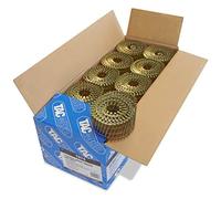 Tacwise 1074 Clavos en Bobina Plana Sin Acabado Tipo 2,5/64 mm, Punta Diamante, Vástago Liso, Inclinados 16°, Bobinados con Alambre, Paquete de 9000