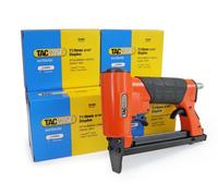 TACWISE 1189 Grapadora Neumática (compresor de aire no incluido), 8mm, Set de 6 Piezas