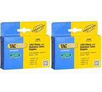 Tacwise 1217 Grapas de Acero Inoxidable Profesionales Tipo 140/10mm, 2000 Grapas (Paquete de 2)
