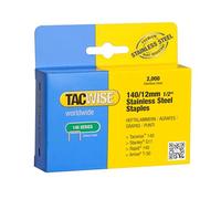 Tacwise 1220 Caja de Grapas de Acero Inoxidable Profesionales Tipo 140/12 mm, 2000 Grapas