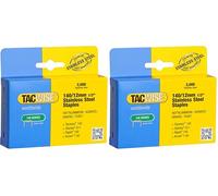 Tacwise 1220 Caja de Grapas de Acero Inoxidable Profesionales Tipo 140/12 mm, 2000 Grapas (Paquete de 2)