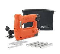 Tacwise 1586 140-180EL Grapadora a Batería 12V | Utilizza Grapas 140 / 6-12 mm y Clavos 180 / 10 mm, Incluye 200 Grapas y Bolsa en Neopreno