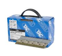 TACWISE 1754 Clavos para Enmarcado 2,8/50 mm, Brillantes Comunes, Cabeza a “D”, Vástago Anillado Inclinado a 34°, en Cintas de Papel, Paquete de 1600