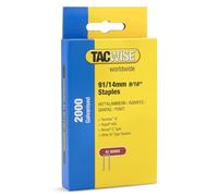 Tacwise 1758 Grapas de Corona Estrecha Galvanizadas 91/14 mm, Caja de 2000 | para Grapadora Z4-140