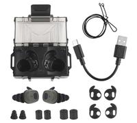 TACWJDM Auriculares Tácticos con Cancelación De Ruido Bluetooth 5.3 | Protección Auditiva 80dB | 3 Modos Sonido (Exterior/Sigilo/Interior) | 8H Duración(Od)