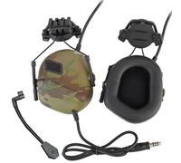 TACWJDM Auriculares Tácticos Fast para Casco De Tiro con Ajuste De Rotación De 360° Y Captación Y Reducción De Ruido para Airsoft CS, Deportes Al Aire Libre, Cosplay(CK)