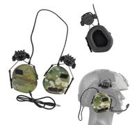 TACWJDM Auriculares Tácticos Fast para Casco De Tiro con Ajuste De Rotación De 360° Y Captación Y Reducción De Ruido para Airsoft CS, Deportes Al Aire Libre, Cosplay(CK)
