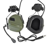 TACWJDM Auriculares Tácticos Fast para Casco De Tiro con Ajuste De Rotación De 360° Y Captación Y Reducción De Ruido para Airsoft CS, Deportes Al Aire Libre, Cosplay(Od)