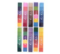 Tad de tinta de color para niños Conjunto de almohadilla de estampilla de goma de 10 piezas múltiples