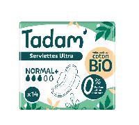 Tadam' Hygiène Féminine Toalla íntima Dermo-Sensitiva Ultra Normal 14 unidades