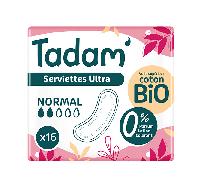 Tadam' Hygiène Féminine Toalla íntima Dermo-Sensitiva Ultra Normal 16 unidades