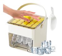 TADAYIM Bandejas de hielo para congelador, fabricante de bandejas de hielo, reutilizables de silicona de alimenticio, bloques de refrigeración de prensa para liberar para restaurante
