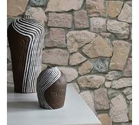 TADESSI Papel pintado Eco Dekora Nature, aspecto de piedra natural, colorido, gris, crema, impermeable, lavable, fácil de aplicar, fabricado en Alemania, dimensiones 10,05 x 0,53 m