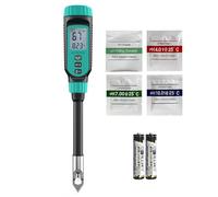 Tadeto Medidor de pH del Suelo, medidor del valor de pH para jardín, agua y alimentos con cabezal metálico protector y pantalla LCD