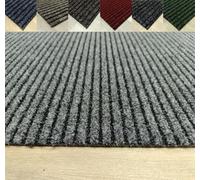 TADI & IMPERIO Felpudo Recibidor Plata Extra Grande - Limpia Zapatos - Quita Barros - Atrapa Polvo - Entrada Casa y Establecimientos - 200x360 cm