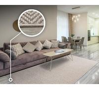 Tadi & Imperio1979 Alfombra Espiga beig - Alfombra Rustica - Alfombra Efecto Lana- Alfombra Comedor - Alfombra Salon - Alfombra recibidor