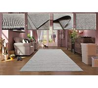 Tadi & Imperio1979 Alfombra Lisa Color Plata - Salón, Dormitorio, Terraza, Pasillo, Exterior - 200x250