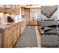 Tadi & Imperio1979 Alfombra Lisa para Interior y Exterior Color Taupe 60x150 cm - para Dormitorio, Terraza, Cocina, Pasillo, Salon y Entrada