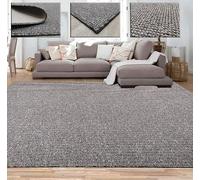 Tadi & Imperio1979 Alfombra Lisa para salón, rústica Efecto Yute Natural sin Pelo también para habitación Dormitorio o Cocina, Color Taupe.