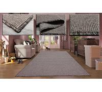 Tadi & Imperio1979 Alfombra Salón Grande Lisa Color Taupe - Dormitorio, Terraza, Pasillo, Exterior - 200 x 370 cm