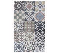 Tadi & Imperio1979 Alfombra vinílica hidráulica de baldosas Multicolor para Cocina, Pasillo, Aseo, dormitorios con revés PVC Antideslizante., ALHAMBRA-05