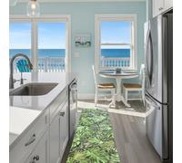 Tadi & Imperio1979 Alfombra Vinílica Larga Digitalizada, Colores y Animales exóticos, Moderno, Diseño y Resistencia para Tu Espacio, Cocina, Pasillo, Salón, Comedor, Suelo PVC (67 X 600 cm, Amazonia)